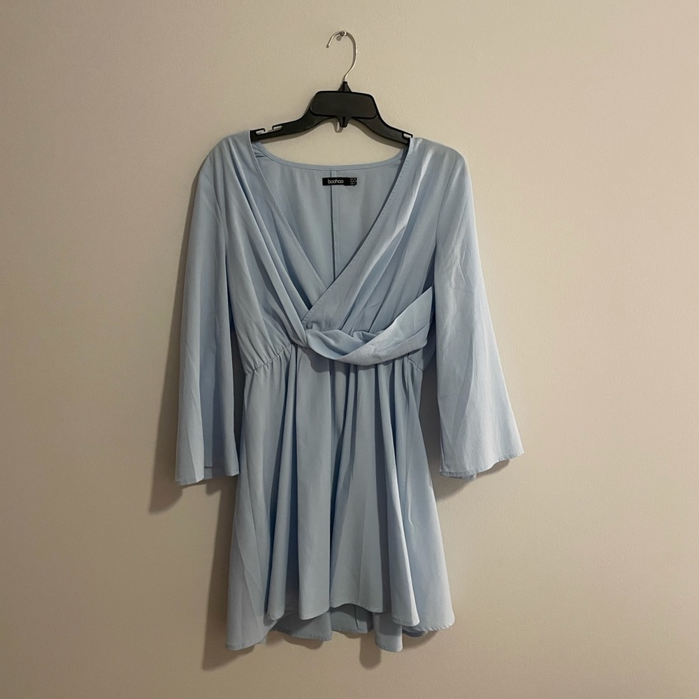 Baby Blue Flowy Dress